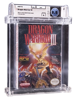 1992 NES Nintendo (USA) "Dragon Warrior III" Sealed Video Game - WATA 8.5/A